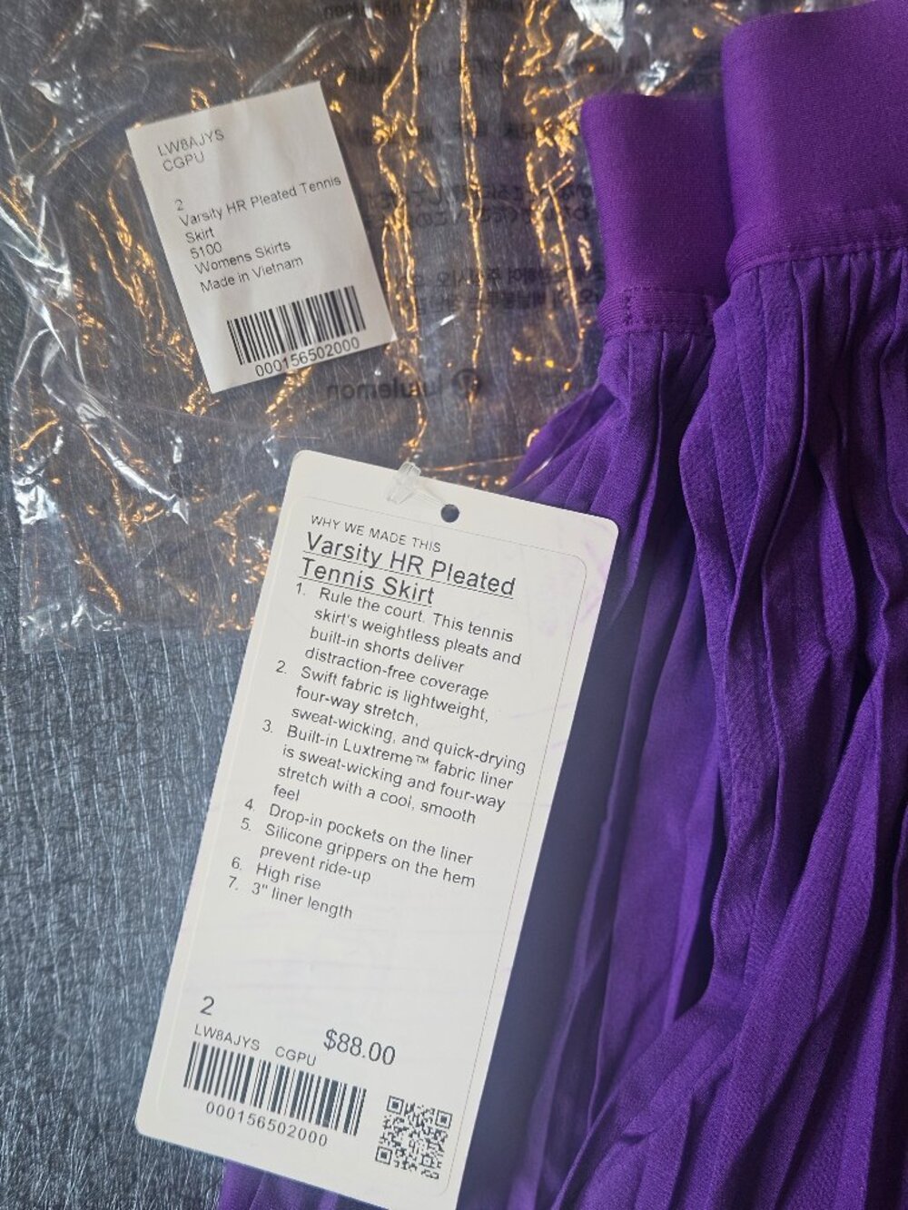 Varsity High-Rise Pleated Tennis Skirt - Picture 2 of 10